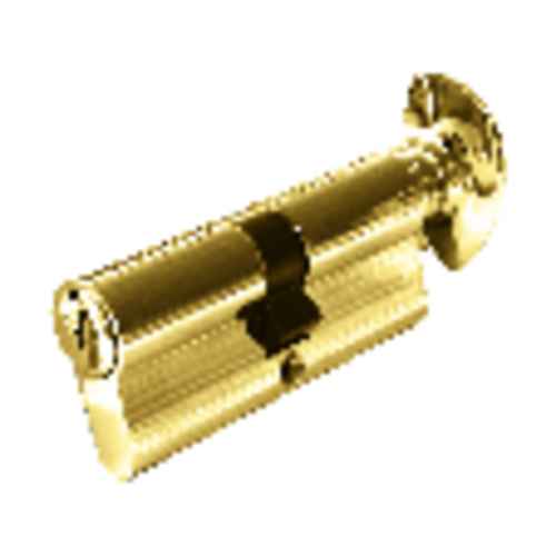 KEY & TURN EURO PROFILE CYLINDER 70mm PB