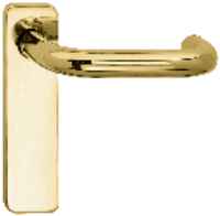 BRASS ROUND BAR LEVER OVAL PROFILE