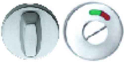 SATIN STAINLESS STEEL BATHROOM TURN & RELEASE