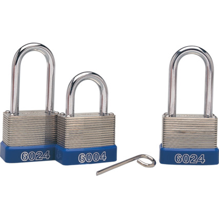 40x45mm LAMINATED STEEL 3No COMBINATION PADLOCK