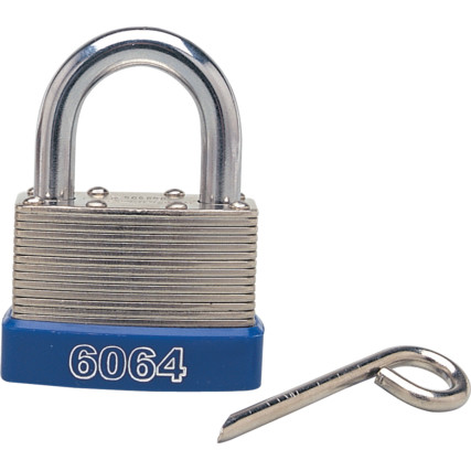 46x25mm LAMINATED STEEL 3No COMBINATION PADLOCK