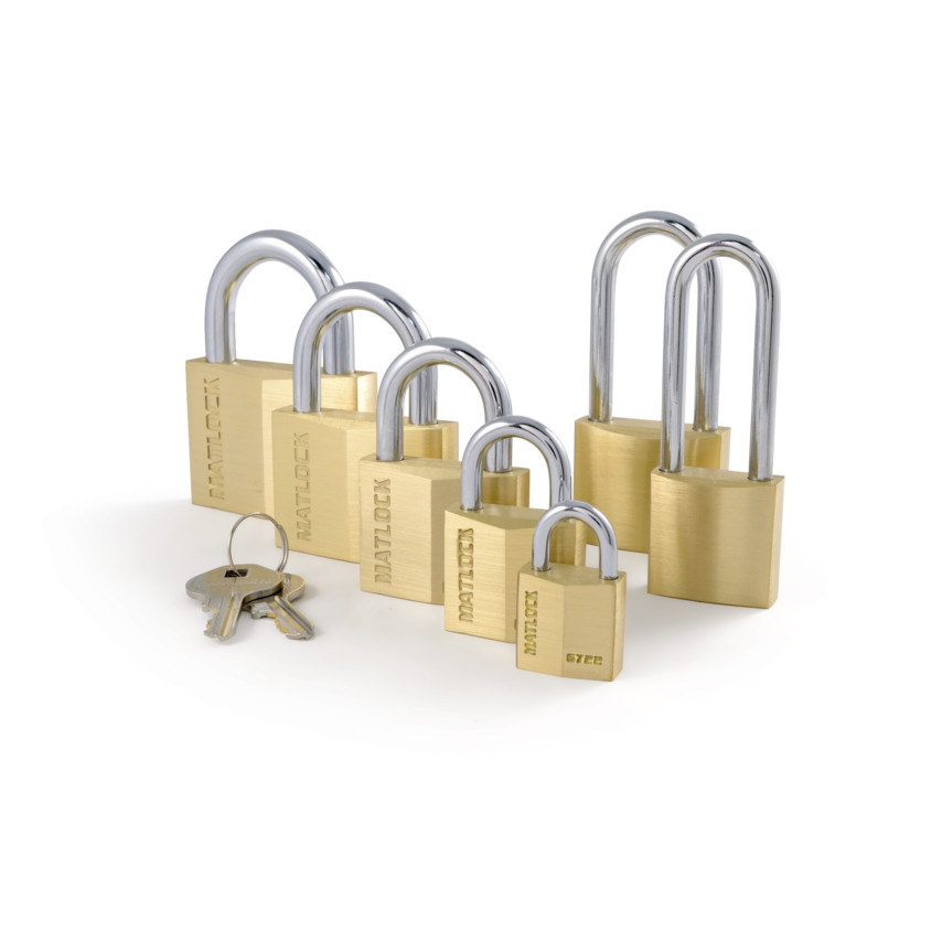 20x10.3mm SHACKLE SOLID BRASS PADLOCK