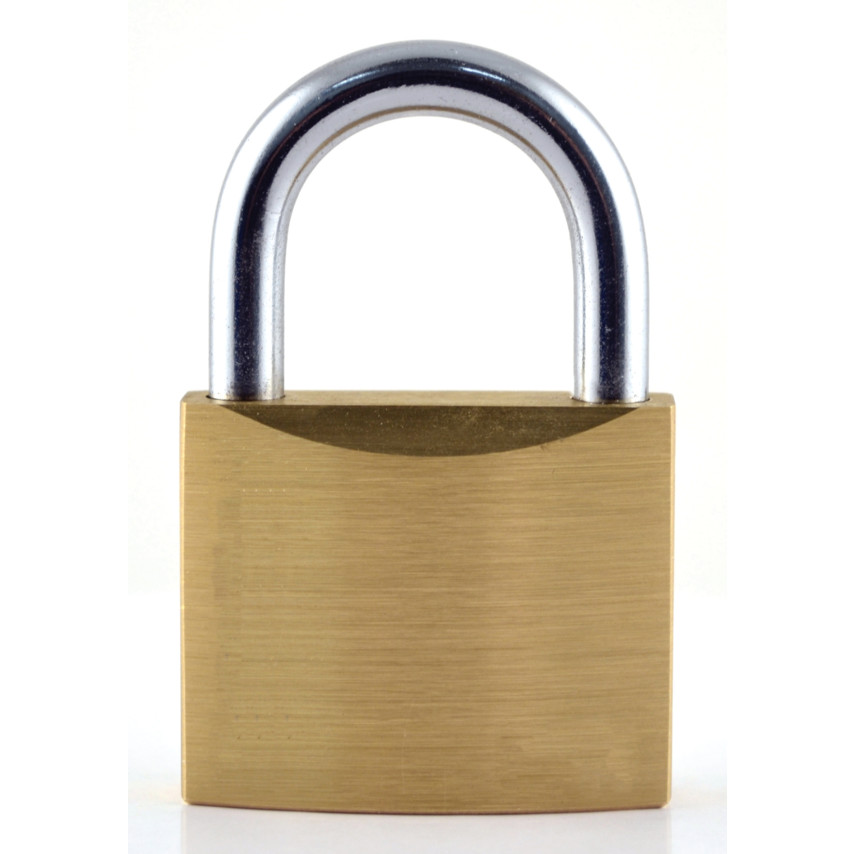 30mm SLIM TYPE BRASS PADLOCK ST/S-L SKLE