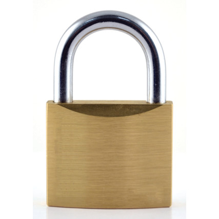 30mm SLIM TYPE BRASS PADLOCK ST/S-L SKLE