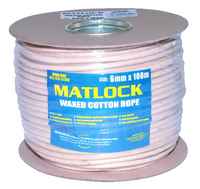 No.4-3C 6mm 16PLT WAX COTTON SASH CORD 100M REEL