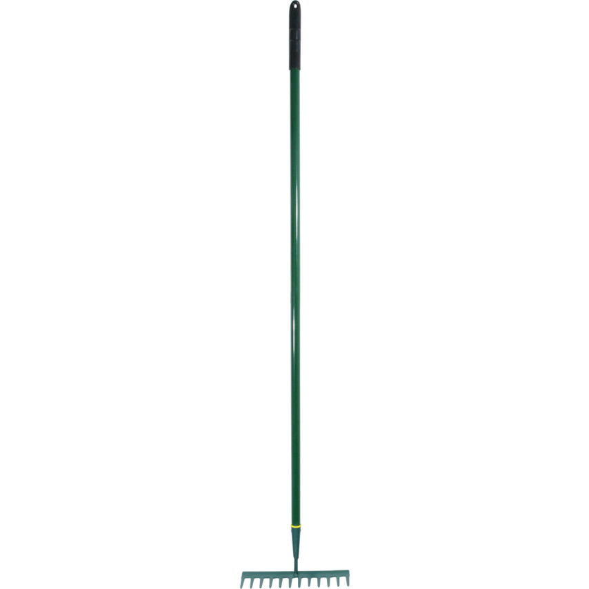 C/S GARDEN RAKE RUBBER GRIP ALUMINIUM SHAFT