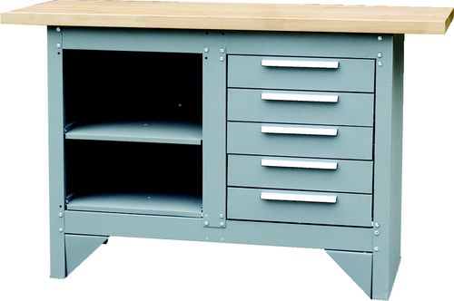 SENATOR SEN4055050K 5-DRAWER CABINET & SHELVED WORKBENCH