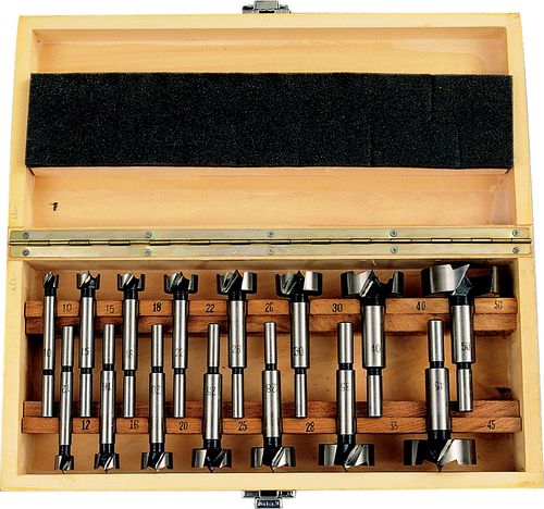 15-PCE FORSTNER BIT SET 10-50mm