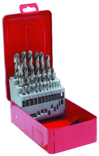 SET OF 25 HSS DRILLS 1-13.00mm x 0.5mm