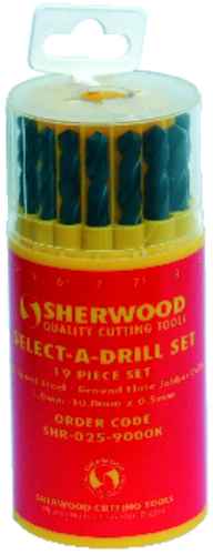 19-PCE SELECT-A-DRILL SET 1.0-10.0x0.5mm