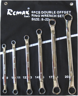 REMAX TOOLS 61-SS206 6PCS DOUBLE OFFSET RING WRENCH SET