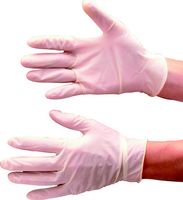 LATEX GLOVES NATURAL POWDERED - MEDIUM (BOX-100)