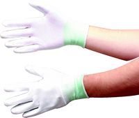 TUFFLITE WHITE NYLON LINED PU COATED GLOVES SZ.6