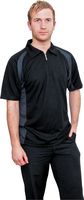 FUNCTION DRI-COOL QUARTER ZIP BLK/CHAR 38/40" MED