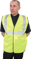 HI-VIZ WAISTCOAT 1BB & B(EN471) YELLOW-LARGE