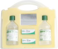 EYE WASH CABINET C/W 2x500ml + EYE PADS