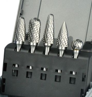 TEMO TMCB88-40005X 5Pc Carbide Burr Set For General Machining