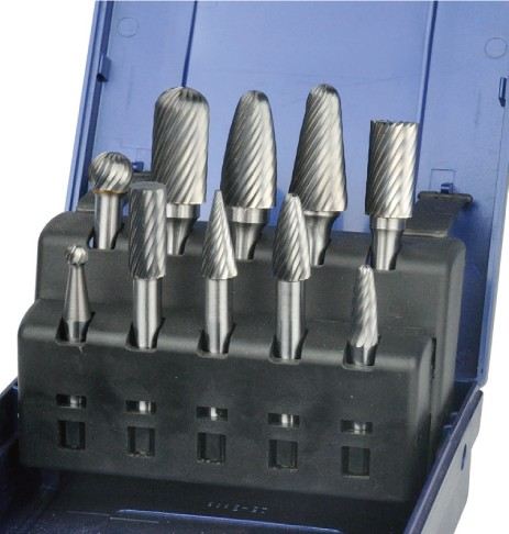 TEMO TMCB88-40010P 10pc Carbide Burr Set For Stainless Steel