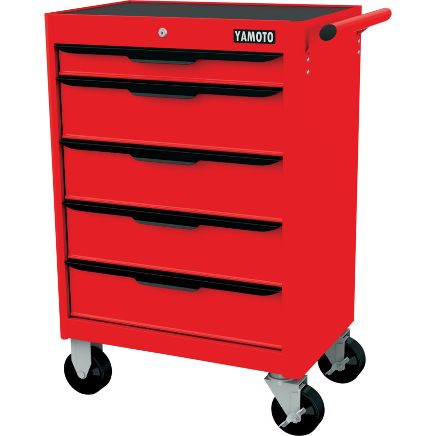 YAMOTO YMT5941620K RED-27" 5 DRAWER ROLLER CABINET
