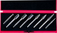 8-PCE DOUBLE CUT BURR SET CUT 6 6mm SHK