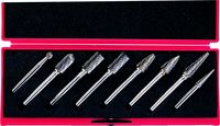 8-PCE DOUBLE CUT BURR SET CUT 6 6mm SHK